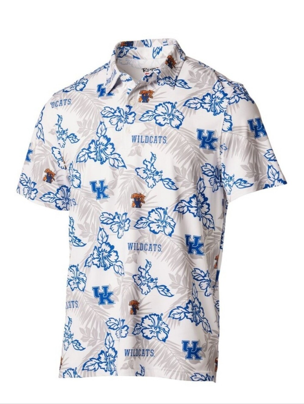 Reyn Spooner Preppy Golf Polo Kentucky Wildcats NCAA Hawaiian Stretch Sz Lg